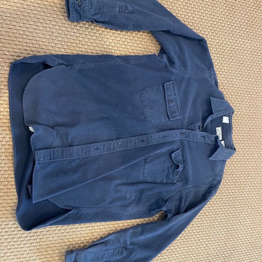 Royal Blue L.L. Bean Chamois Buttoned Shirt